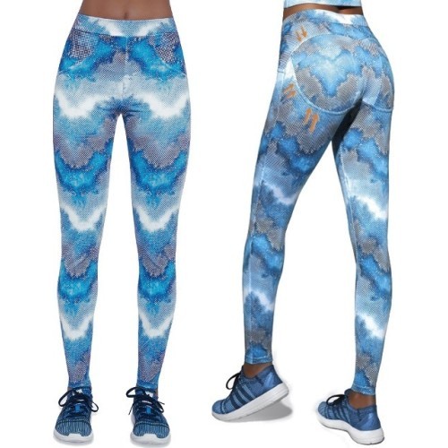 Women's Sports Push-Up Leggings BAS BLACK Energy - Blue