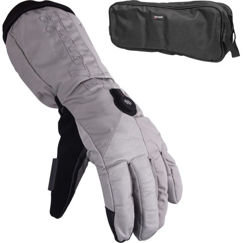 Heated Ski/Motorcycle Gloves Glovii GS8 - Grey