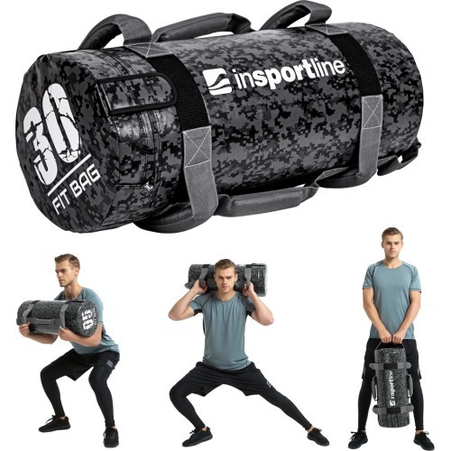 Treniruočių krepšys su rankenomis inSPORTline Fitbag Camu 30 kg