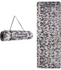 Mankštos kilimėlis inSPORTline Camu 173x61x0,4 cm - Pilka, kamufliažo