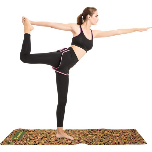 Exercise Mat inSPORTline Camu 173x61x0.4cm - Grey Camouflage