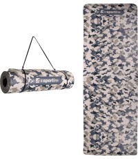 Gimnastikos kilimėlis inSPORTline Camu 173x61x0,8 cm - Pilkas kamufliažas