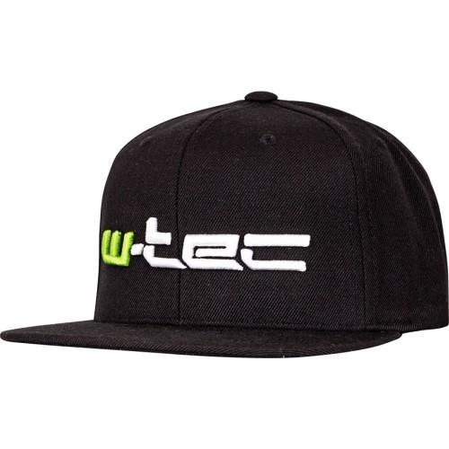 Кепка снепбэк W-TEC Russjack - Чёрный с зелёно-белым логотипом
