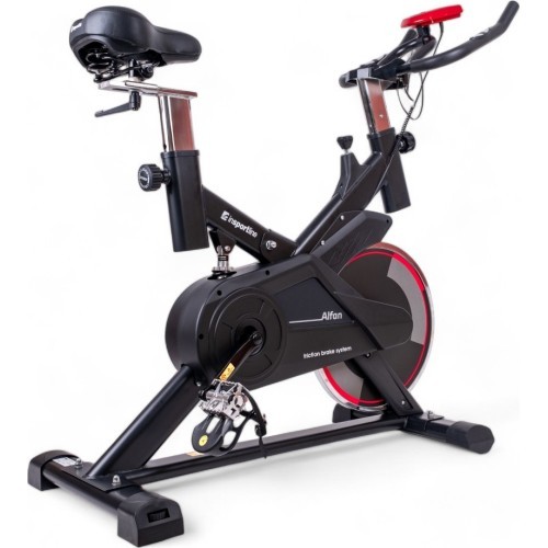 Spiningo dviratis inSPORTline Alfan - Juoda/raudona