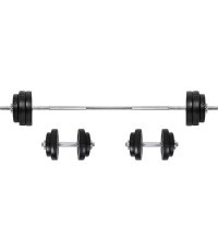 Keičiamo svorio hantelių ir štangos rinkinys inSPORTline BS08 3–50 kg