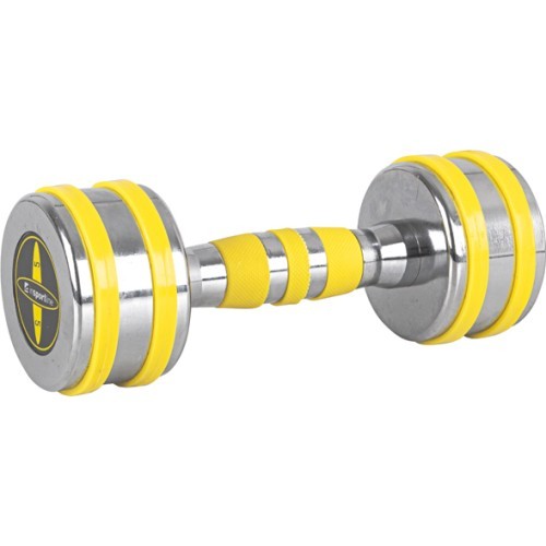 Chrome Dumbbell inSPORTline Yellsteel 5 kg