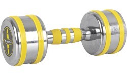 Chromuotas hantelis inSPORTline Yellsteel 6 kg