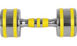 Chromuotas hantelis inSPORTline Yellsteel 6 kg