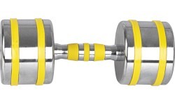 Chrome Dumbbell inSPORTline Yellsteel 12 kg