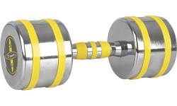Chromuotas hantelis inSPORTline Yellsteel 14 kg