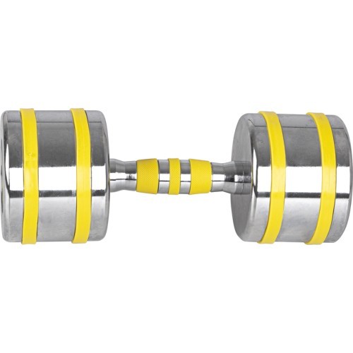 Chromuotas hantelis inSPORTline Yellsteel 14 kg