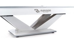 Бильярдный стол Rasson Victory II Plus, Pool, белый, 9 ft, Simonis 760 сине-зелёный