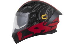 Motorcycle Helmet Cassida Orbit Multivers Matte Black/Red/Gray/Yellow