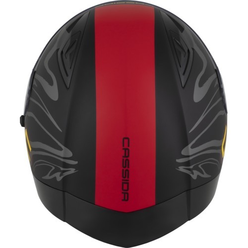 Motorcycle Helmet Cassida Orbit Multivers Matte Black/Red/Gray/Yellow