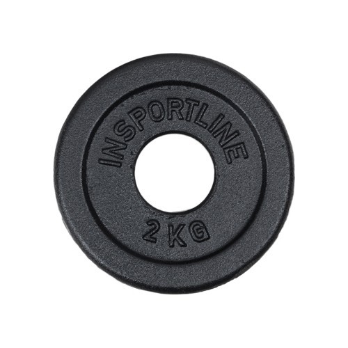 Ketaus olimpinis svorio diskas inSPORTline Castblack OL, 2 kg