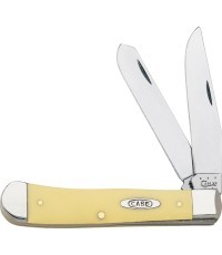Sulankstomas peilis Case CV Trapper, geltonas