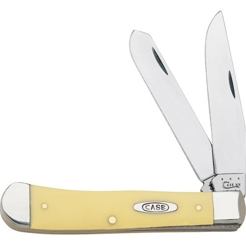 Sulankstomas peilis Case CV Trapper, geltonas