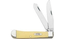 Sulankstomas peilis Case CV Trapper, geltonas