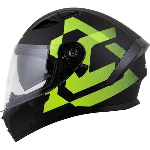 Motociklo šalmas Cassida Orbit Grind matinis juodas / fluorescencinis geltonas