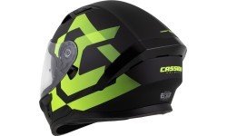 Motorcycle Helmet Cassida Orbit Grind Matte Black/Fluo Yellow