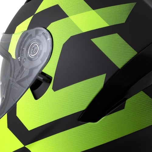 Motorcycle Helmet Cassida Orbit Grind Matte Black/Fluo Yellow