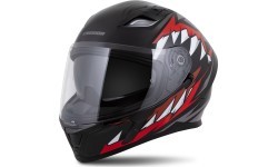 Мотошлем Cassida Orbit StriX красный/серый/белый/черный