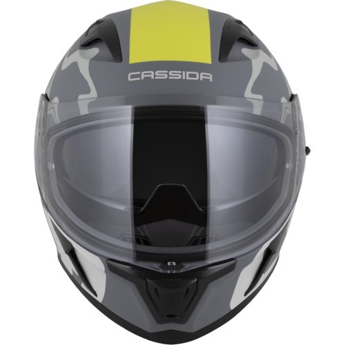 Motorcycle Helmet Cassida Orbit Multivers Matte Gray/Light Gray/Fluo Yellow/Black