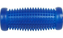 YATE Massage roller with spikes 15 cm hollow with hole blue