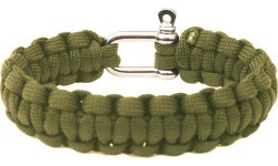 Paracord apyrankė Highlander, metalinis užsegimas, alyvuogių