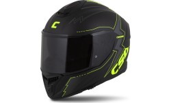 Мотошлем Cassida Integral GT 2.1 Flash матовый черный / флуоресцентный желтый / темно-серый