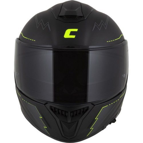 Motociklo šalmas Cassida Integral GT 2.1 Flash matinė juoda / fluorescencinė geltona / tamsiai pilka