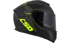 Motorcycle Helmet Cassida Integral GT 2.1 Flash Matte Black/Fluo Yellow/Dark Gray