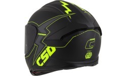 Motociklo šalmas Cassida Integral GT 2.1 Flash matinė juoda / fluorescencinė geltona / tamsiai pilka