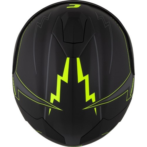 Motociklo šalmas Cassida Integral GT 2.1 Flash matinė juoda / fluorescencinė geltona / tamsiai pilka