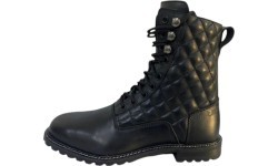 Moteriški motociklininko batai W-TEC Leocia Black - Juoda