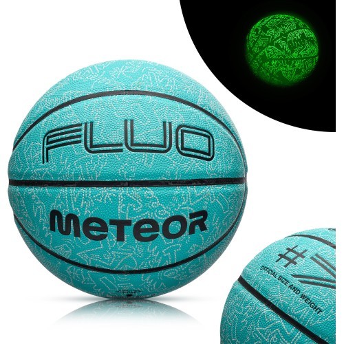 Krepšinio kamuolys Meteor Fluo, 7 dydis - Mėtinė