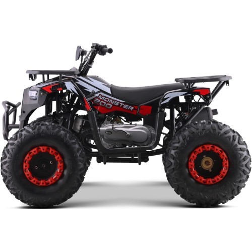 Квадроцикл бензиновый 200CC Monster, красный