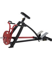 Тренажер для тяги сверху и гребли стоя Steelflex Plateload Line PLSR - Черный/красный