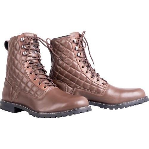 Moteriški motociklininkų batai W-TEC Leocia Brown - Ruda