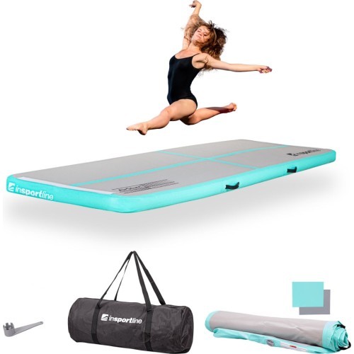 Pripučiamas gimnastikos kilimėlis inSPORTline Airstunt 300 x 100 x 10 cm, baltas