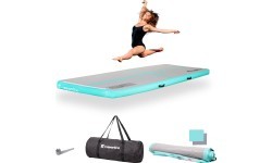 Надувной гимнастический мат inSPORTline Airstunt 300 x 100 x 10 см, белый