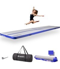 Pripučiamas gimnastikos kilimėlis inSPORTline Airstunt 500 x 100 x 10 cm, baltas