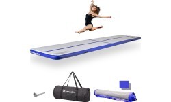 Надувной гимнастический мат inSPORTline Airstunt 500 x 100 x 10 см, белый