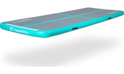 Надувной гимнастический мат inSPORTline Airstunt 500 x 100 x 10 см, серый