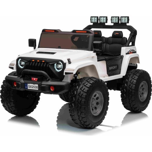Elektromobilis Extreme Sport 4x4, baltas