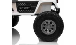 Elektromobilis Extreme Sport 4x4, baltas