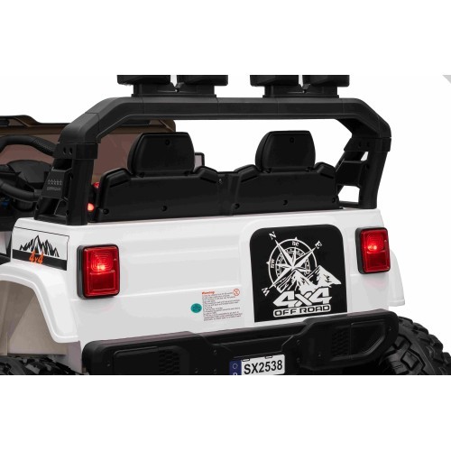 Elektromobilis Extreme Sport 4x4, baltas