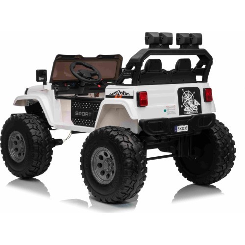 Elektromobilis Extreme Sport 4x4, baltas