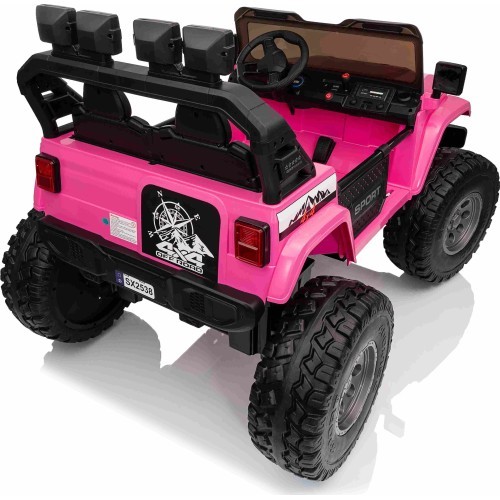 Детский электромобиль Extreme Sport 4x4, розовый