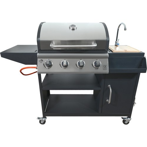 IBIZA gas grill with sink